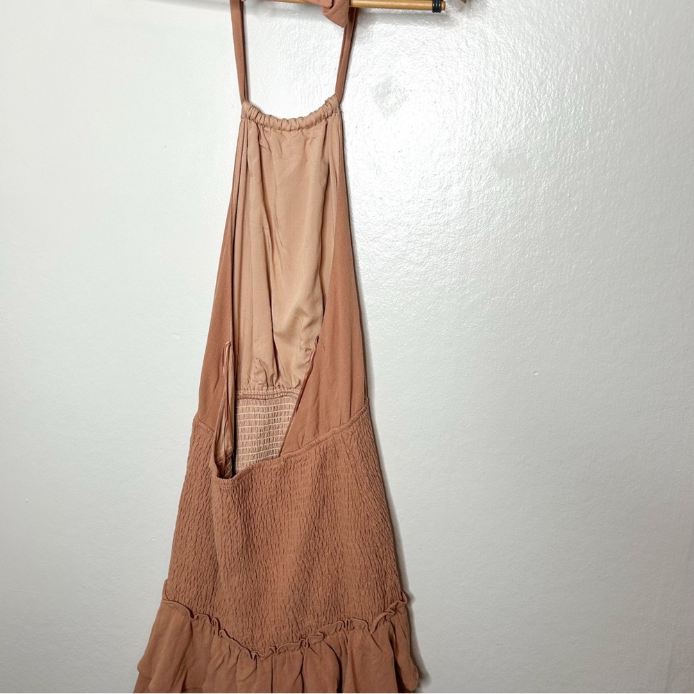 Mable Halter Mini Dress Ruffle Hem‎ Medium M - Picture 6 of 8